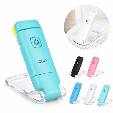 USB Rechargeable Clip Book Light, 3 Brightness Eye-Care