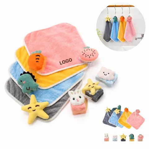 Premium Coral Fleece Baby Hand Towel, Soft Absorbent