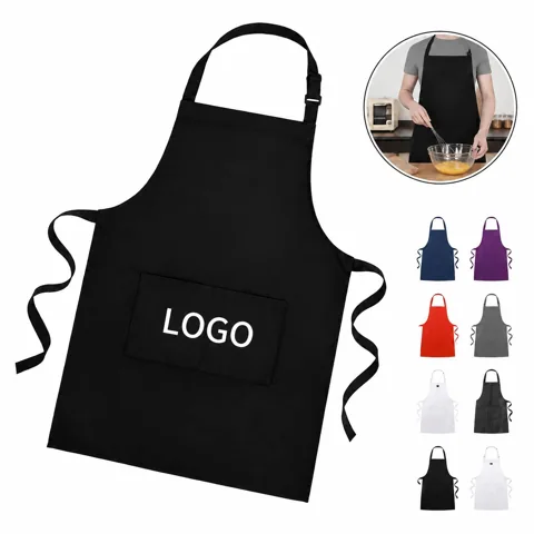 Adjustable Bib Apron for Cooking Baking Gardening, 100%