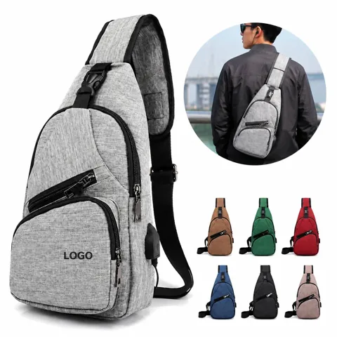 Compact Water-Resistant Crossbody Sling Backpack for Travel