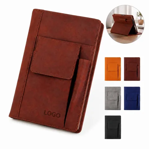 Handcrafted Leather Journal with Refillable Pages and Pen