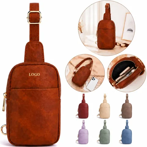 3-in-1 Crossbody Sling Bag with Adjustable Nylon Strap