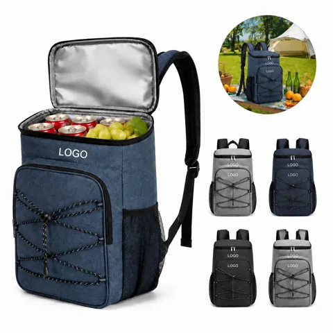 Insulated Lunch Backpack Cooler with Thermal Lining, Water