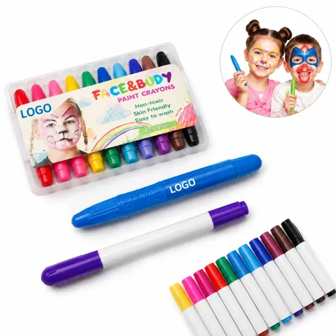 12 Color Temporary Tattoo Body Paint Markers for Party DIY