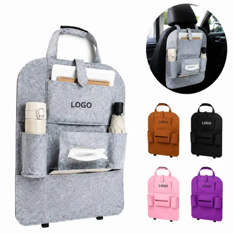 Universal Car Backseat Organizer with 7 Woolen Felt