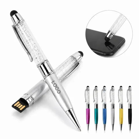 4GB USB Flash Drive Stylus Ballpoint Pen, 3-in-1