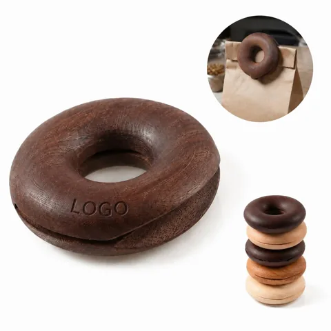 Natural Wood Food Bag Sealer Clips for Freshness