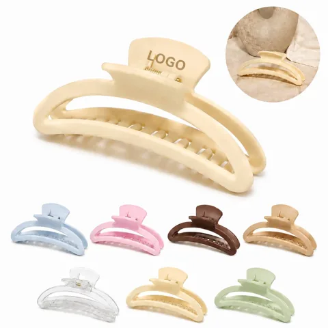 Soft Matte Heavy Duty Hair Claw Clip Anti Rust for Thick