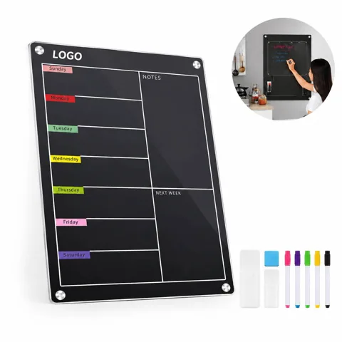 Magnetic Acrylic Fridge Planner Set with Dry Erase Marker