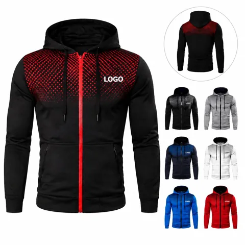 Men's Athletic Pullover Hoodie with Adjustable Drawstring