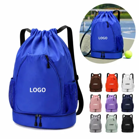 Waterproof Sports Backpack with Shoe & Racket Compartments