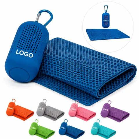 Cooling Towel Quick Dry Breathable Mesh with Silicone Shell