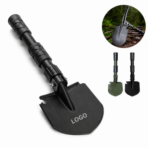 Tactical Folding Camping Shovel Multi-Tool with Pickaxe