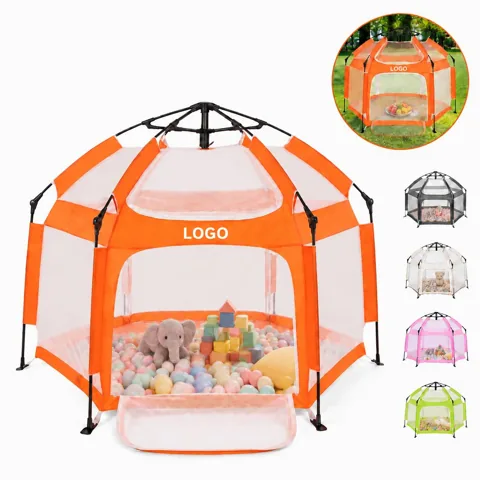 Easy Fold Baby Play Tent Portable, One-Click Setup