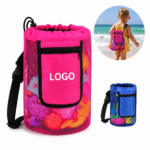 Kids Mesh Beach Waist Pouch Quick Dry with Adjustable Clip