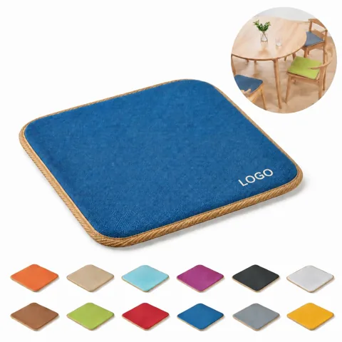 Premium Cotton Linen Square Seat Cushion for Patio