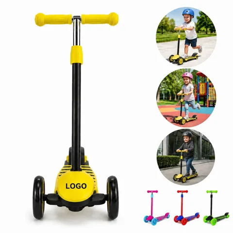 Adjustable Kids Scooter with Wide Wheels Smooth Ride