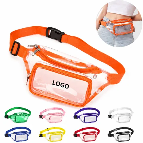 Clear Waterproof PVC Waist Pack for Concerts & Sports