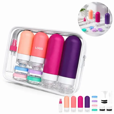 Leak-Proof Collapsible Travel Bottles for Toiletries