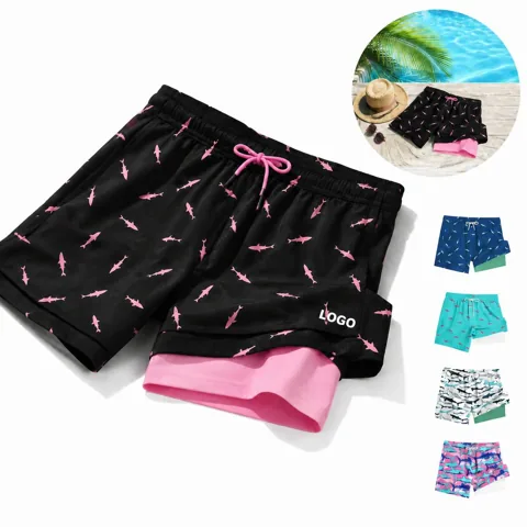 Men's Quick-Dry Board Shorts with Adjustable Waist