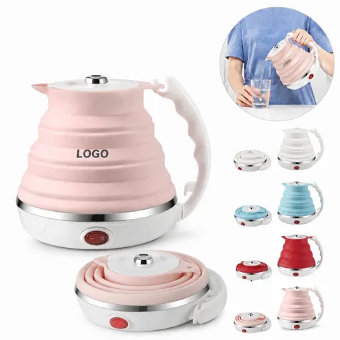 Collapsible Silicone Electric Kettle Fast Boil Travel