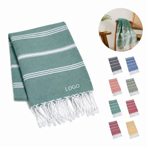 Ultra Fast Drying Sand Repelling Beach Towel with Tassels