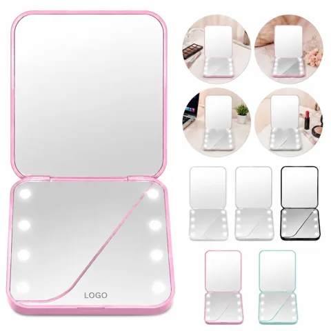 Portable Dual Magnification Compact Mirror with True Color