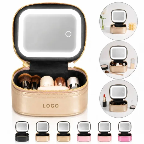 Waterproof PU Leather Travel Cosmetic Bag Organizer