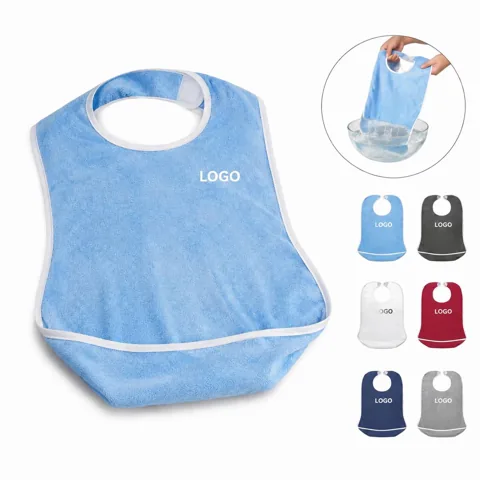 Waterproof Adult Dining Bib, Adjustable Neck, Easy Clean