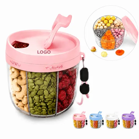 7 Compartment Pill Organizer Box with Swivel Lid for Travel