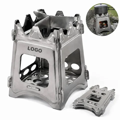 Portable Folding Stainless Steel Wood Camp Stove