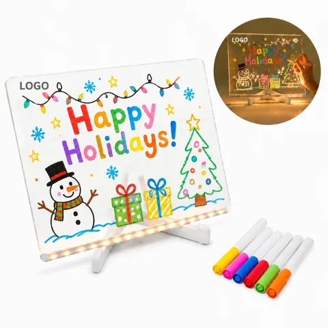 LED Acrylic Message Board Lighted Memo Writing Board