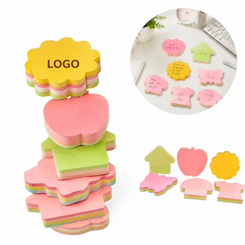 Creative Shape Sticky Notes Pack, Repositionable Marking