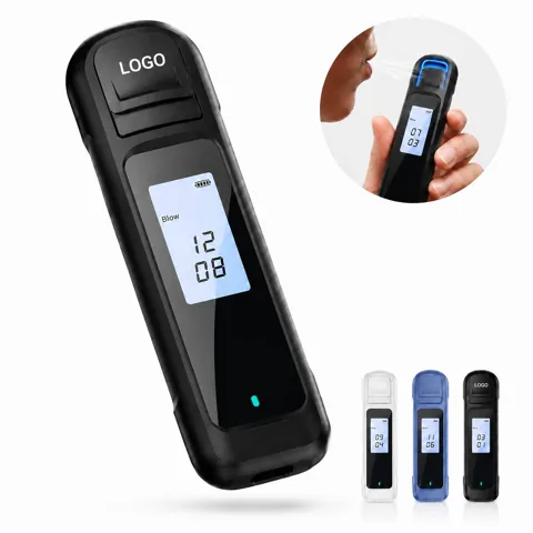 Rechargeable Contactless Breathalyzer with 32 Test Memory