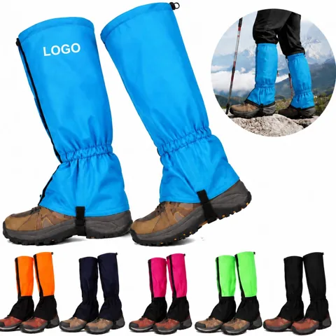 Waterproof Snow Leg Gaiters with Adjustable Elastic Band