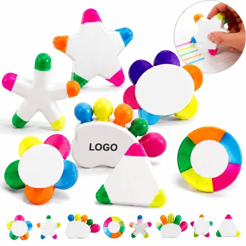 Neon Assorted Highlighters Set, Chisel Tip for Precise