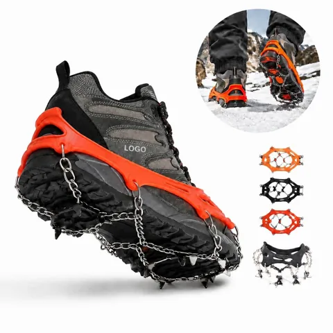 Winter Ice Traction Cleats 8 Spikes for Boots & Shoes